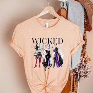 Disney Villians Shirt, Wicked, Fashionable Shirt